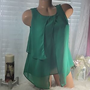 1663  FOREVER 21  Green Top Size Small